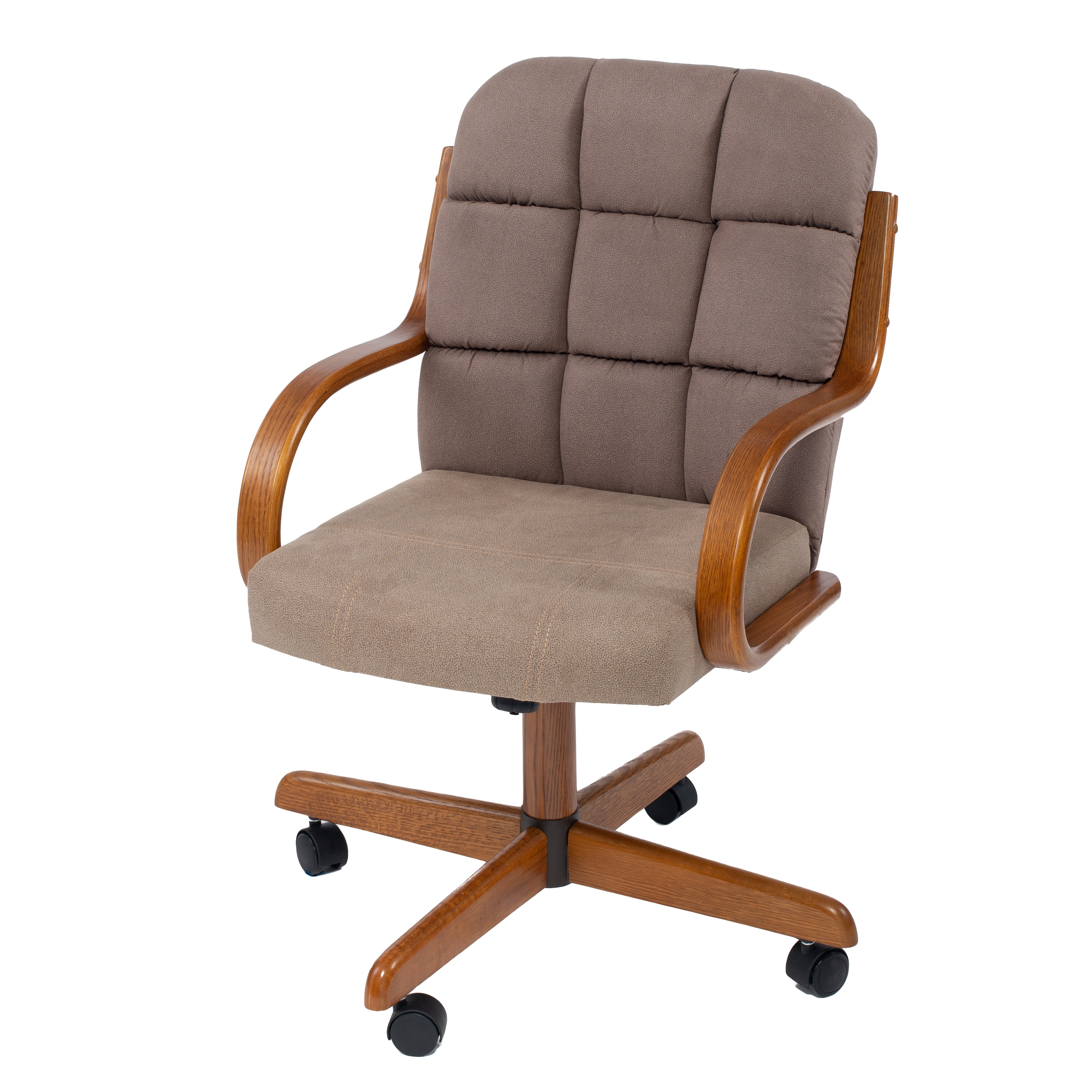 Casual dining chairs with casters cheap