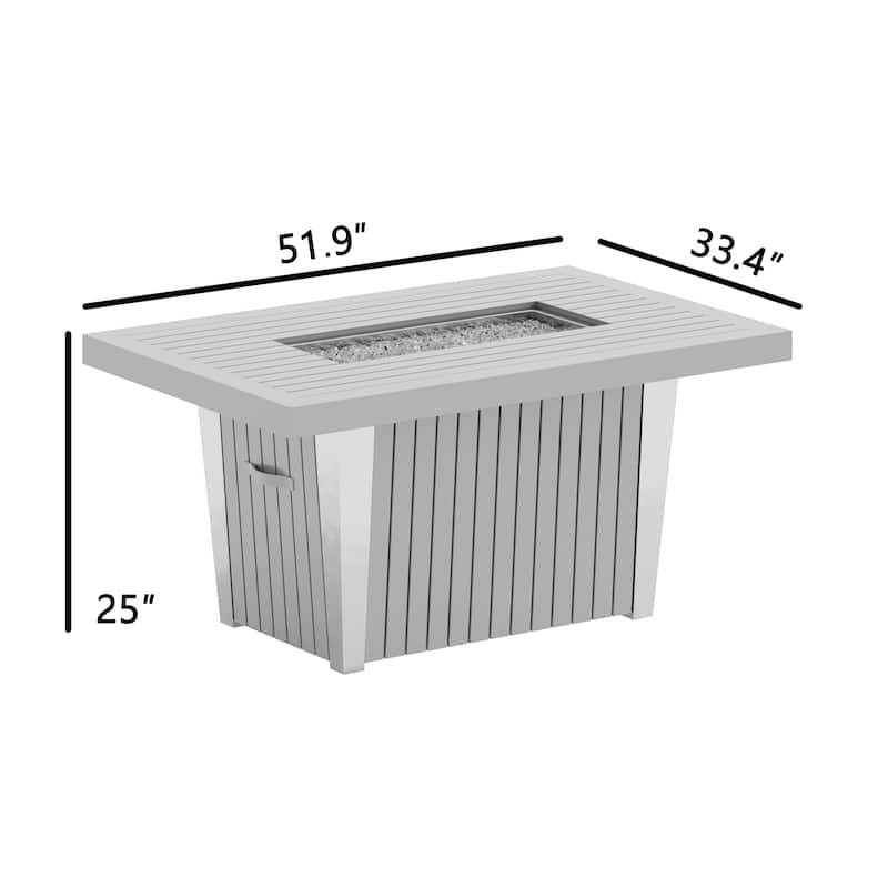 Corvus Babylon 1-piece Outdoor Fire Pit Table with Lid