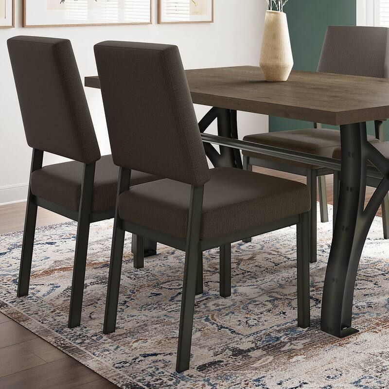 Amisco Avery Upholstered Dining Chair with Metal Legs