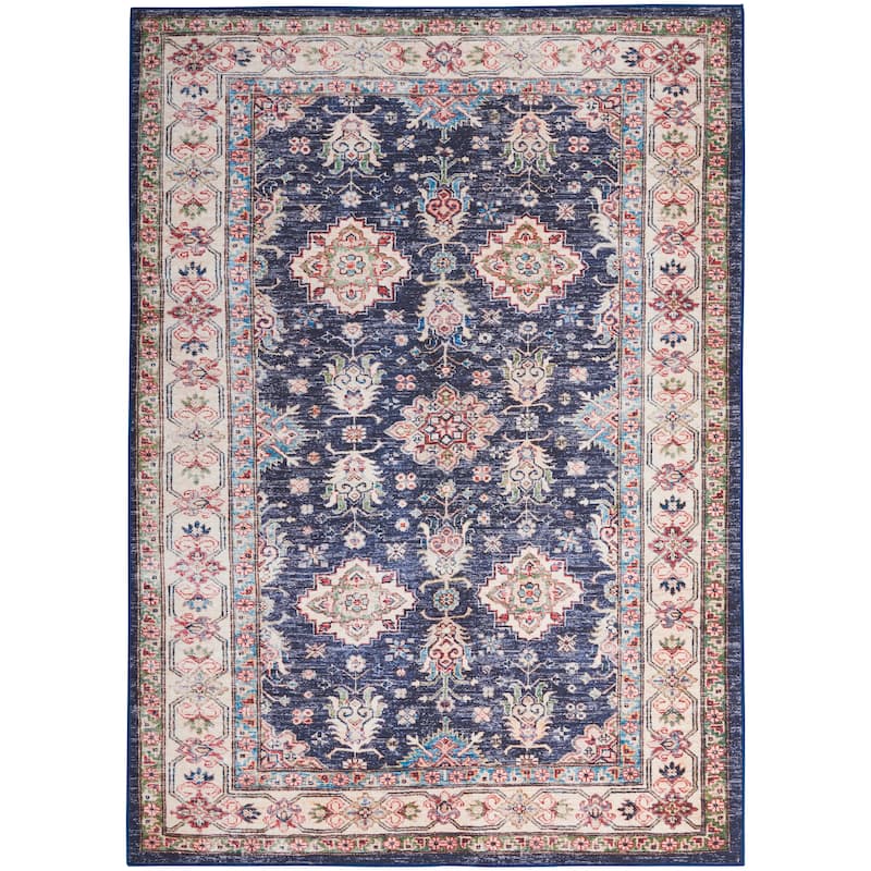 Nourison Fulton Indoor only Persian Area Rug - 5' x 7' - Navy - Rectangle