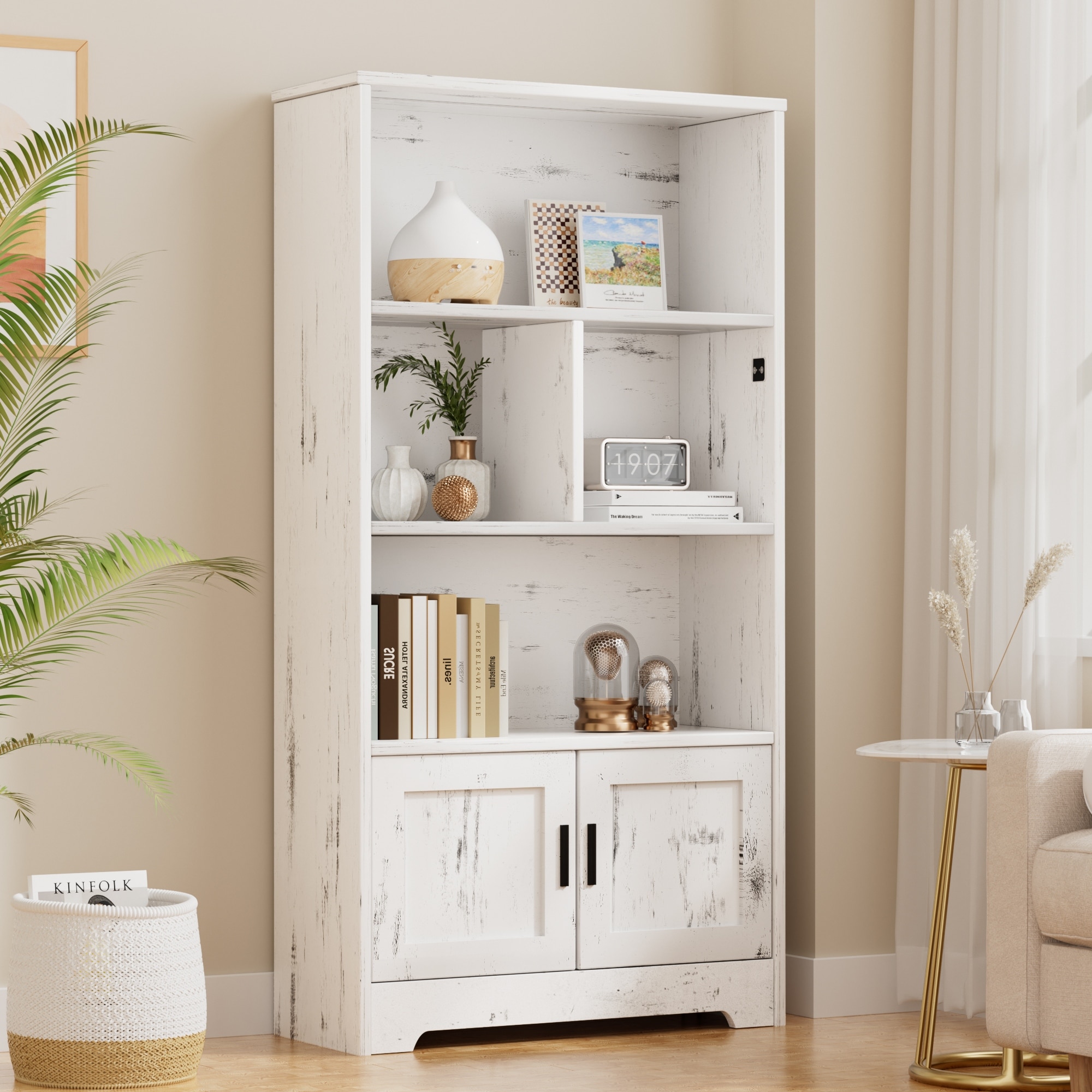 Tall top farmhouse bookcase