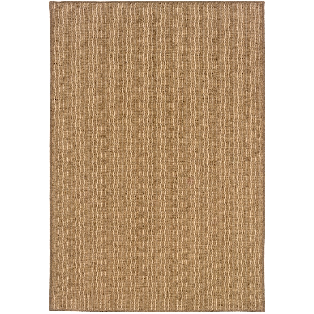 Gresham Tan Geometric Outdoor Casual Area Rug