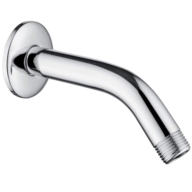 BRIGHT SHOWERS 6 & 10 Inch Shower Arm with Flange Shower Pipe Arm for Wall Mount Fixed and Handheld Shower Head