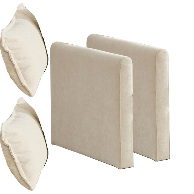Cloud Sofa Armrests only, Sectional Couch, for Living Room Bedroom and Apartment, Comfy Double Layer Upholstered Seat Cushion - Beige