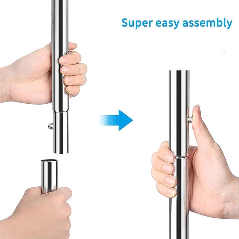 Double Rod Clothing Garment Rack - 15"D x 47.5"W x 65"H