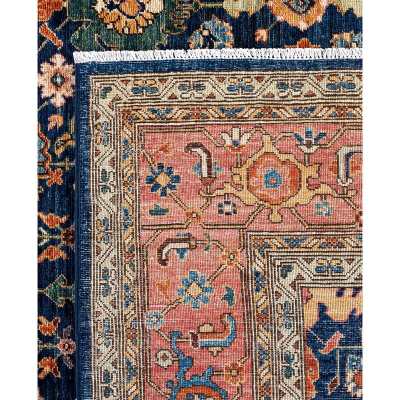 Serapi One-of-a-Kind Hand-Knotted Area Rug - Blue - 9' 1" x 11' 9"