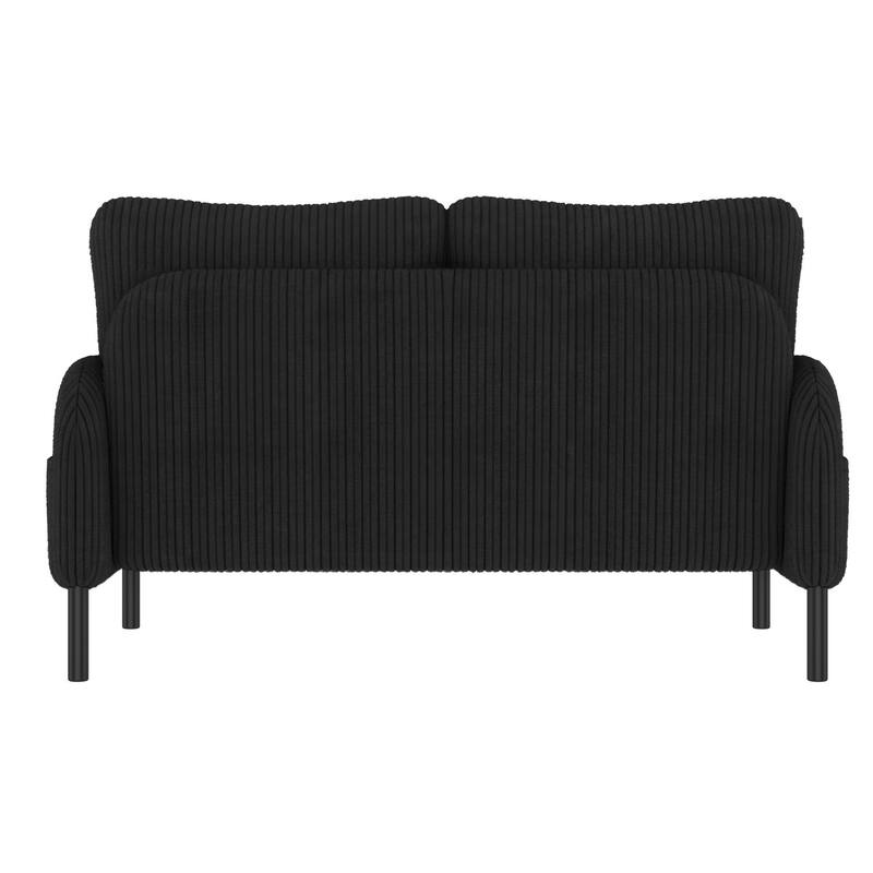 47.24" Corduroy 2-Seater Sofa with Side Pockets