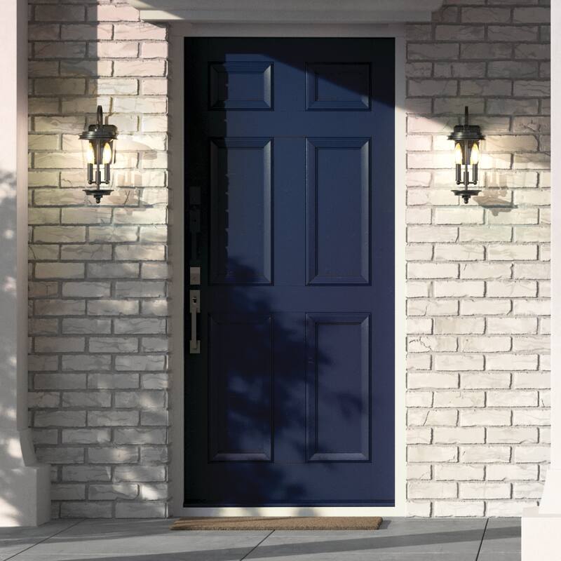 Kichler Lighting Holmden 2-Light Textured Black Outdoor Wall Light