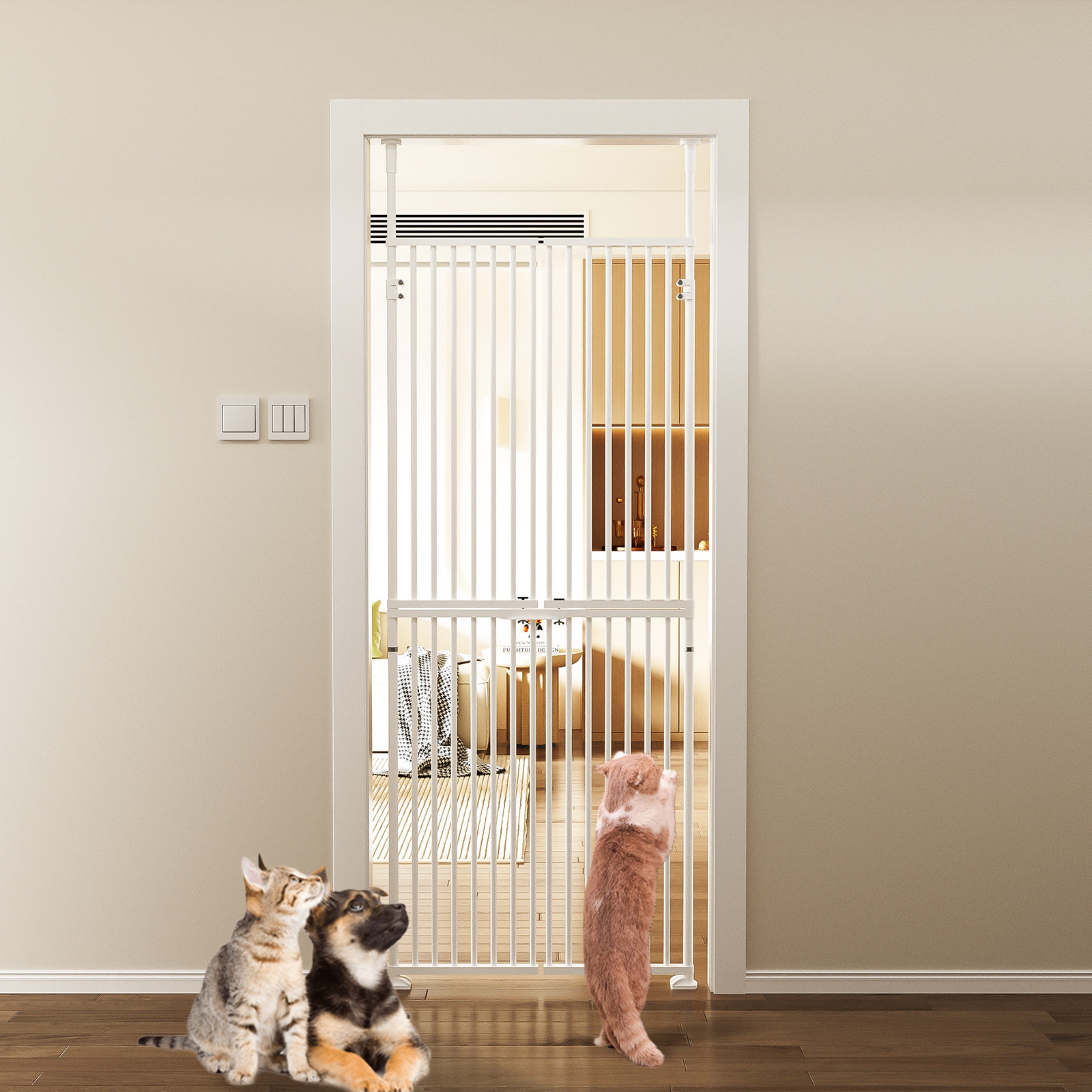 Indoor Dog Extra Long Pet Gates For Dogs Extra Long And Tall Pet