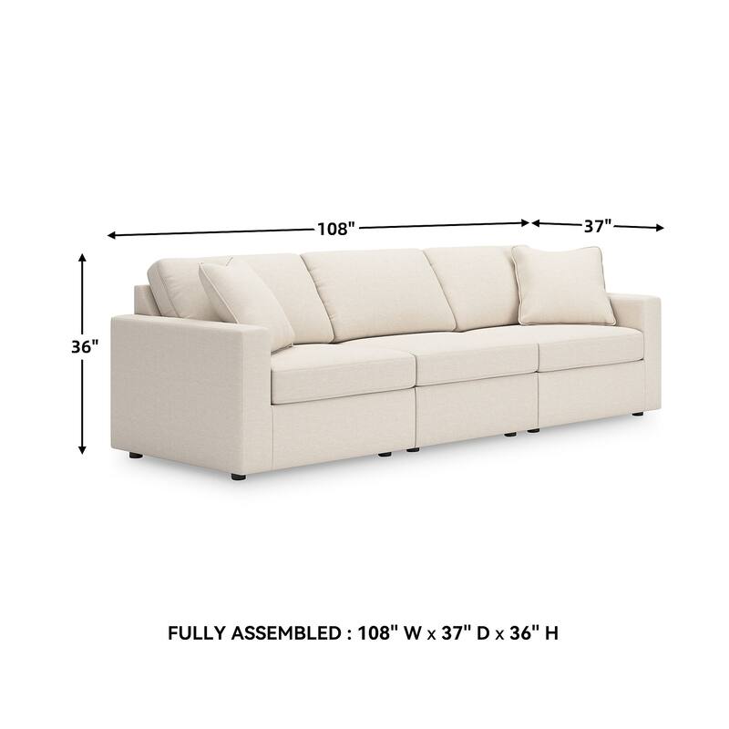 Signature Design by Ashley Modmax 3-Piece Sofa - 108" W x 37" D x 36" H
