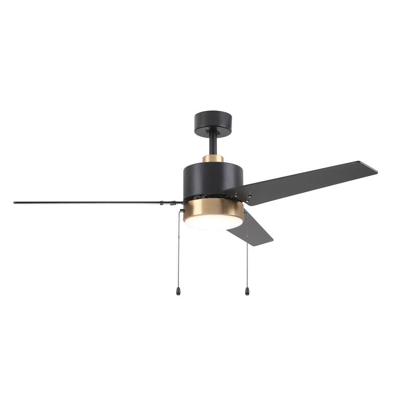 Abraxas 52inch Indoor Ceiling Fan with Pull Chains,Light Kit Included
