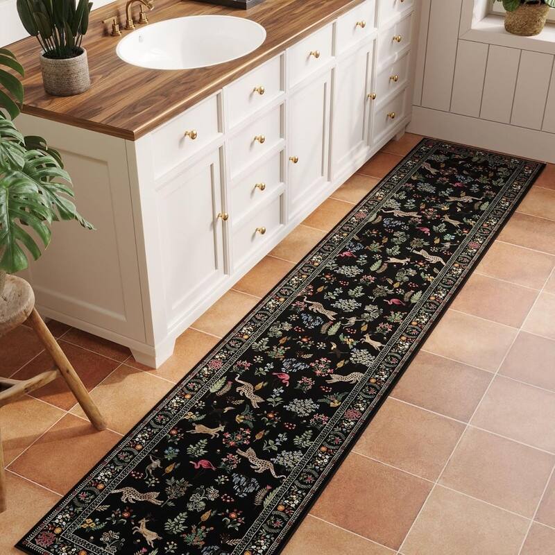 Kitchen Runner Rug Non Slip 2'x10' Long Washable Rugs - 120"L x 24"W