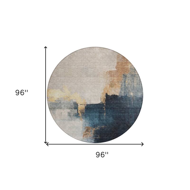 HomeRoots Abstract Transitional Rectangle Outdoor Rug