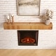 preview thumbnail 9 of 7, Rustic Fireplace Shelf Mantel Floating Shelf