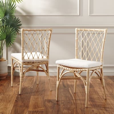 SAFAVIEH Home Austri 20-inch Dining Chair W/ Cushion [SET of 2] - 18Wx22Dx36H