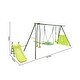preview thumbnail 5 of 3,  Green And Blue Interesting Six Function Swing set