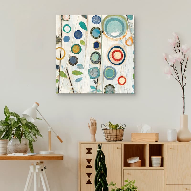 Ocean Garden I Square by Candra Boggs Canvas Art Print