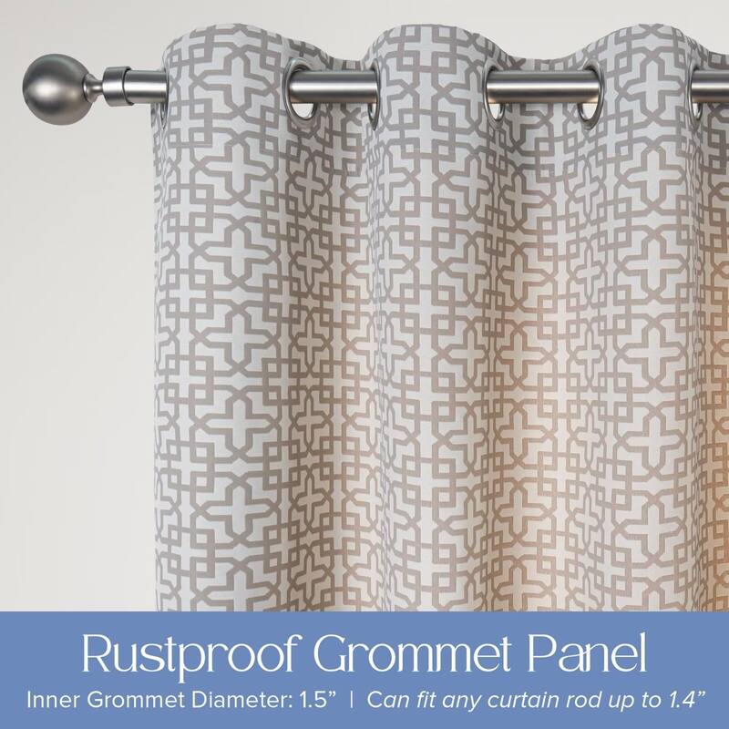 Outdoor Cabana Trellis Grommet Panel