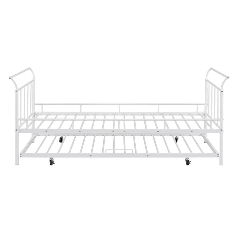 Metal Daybed with Curved Handle Design