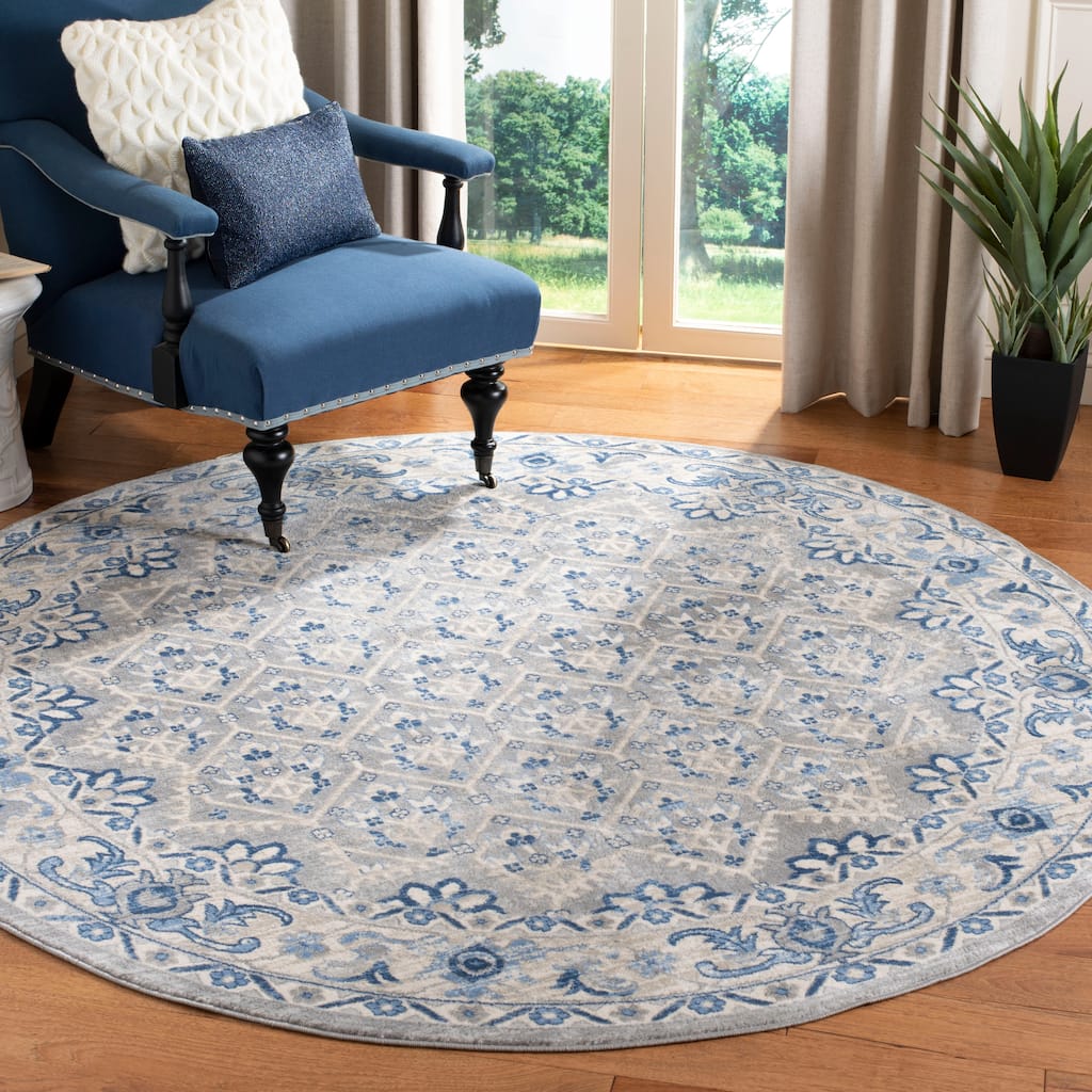 SAFAVIEH Brentwood Paunica Oriental Damask Trellis Rug - 11' Round