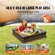preview thumbnail 37 of 40, Sandbox with Cover for Outdoor Backyard, Beach, Park, Gift for Boys Girls Ages 3-12