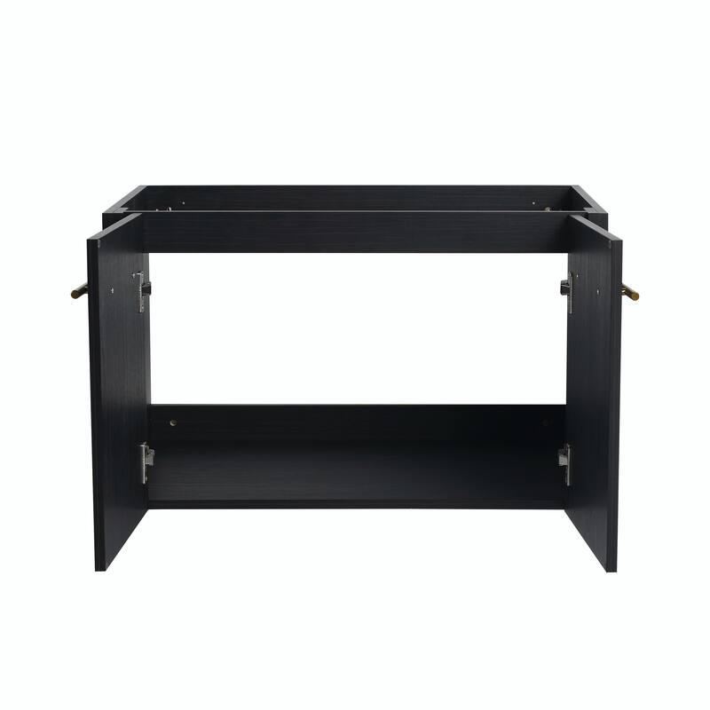 Wall-Mounted Bathroom Vanity with Thick-Edged Resin Basin Sink