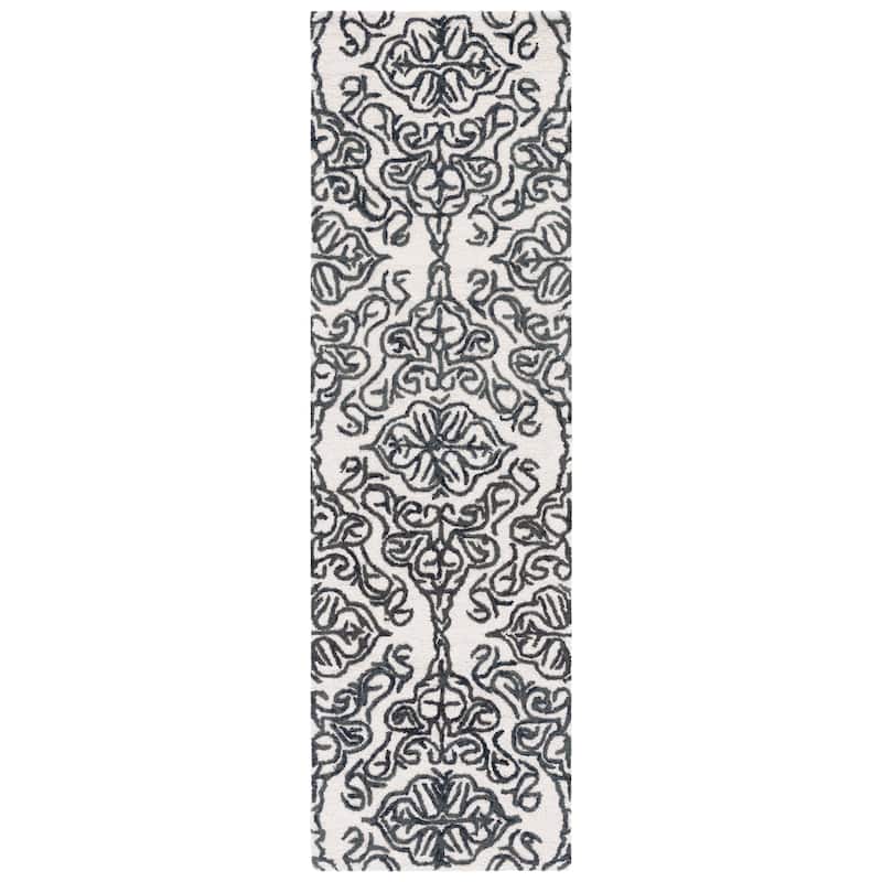 SAFAVIEH Handmade Blossom Mahalia Modern Floral Wool Rug