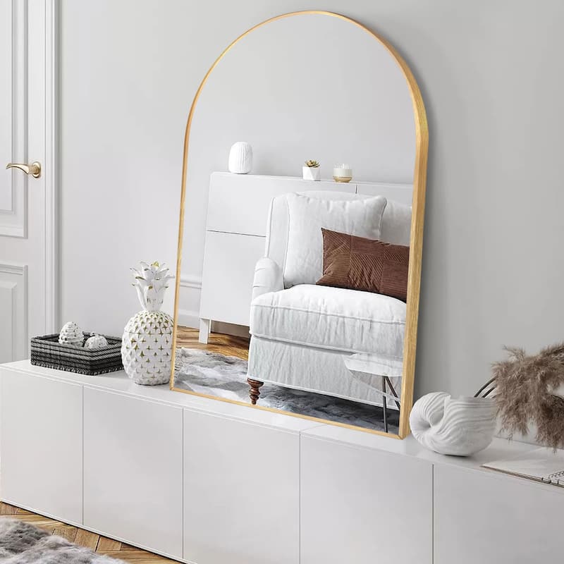Modern Arch Bathroom Wall Mounted Vanity Mirror