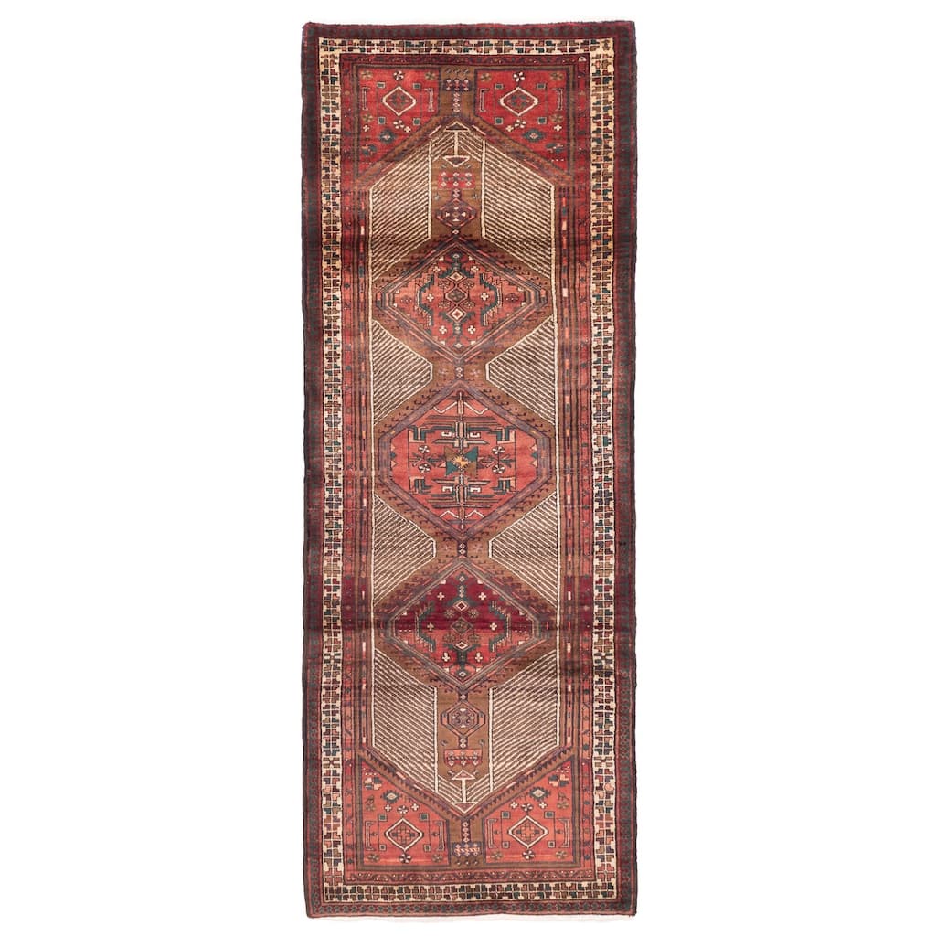 ECARPETGALLERY Hand-knotted Konya Anatolian Red Wool Rug - 3'7 x 10'0