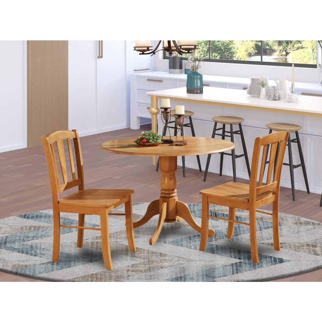 Small Kitchen Table Set with Chairs - Round Dinette Set for Nook & Dining Room