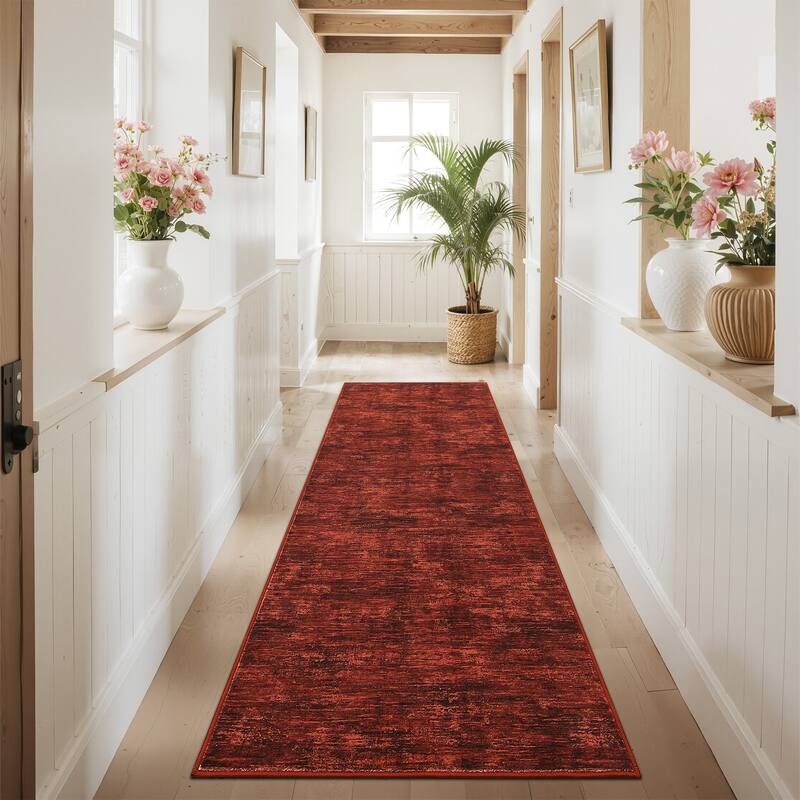 Rugs for Living Room Modern Abstract Area Rug Non-Slip Low Pile Accent Rug Soft Foldable Solid Rug