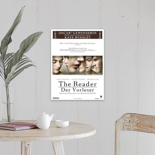 Shop The Reader Movie Poster Swiss Canvas Wall Art