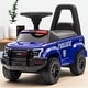 preview thumbnail 18 of 22, Kids Police Push Ride-On Car with PA System, Horn, Steering Wheel & Storage, Foot-to-Floor Sliding Toy for Ages 18-60 Months