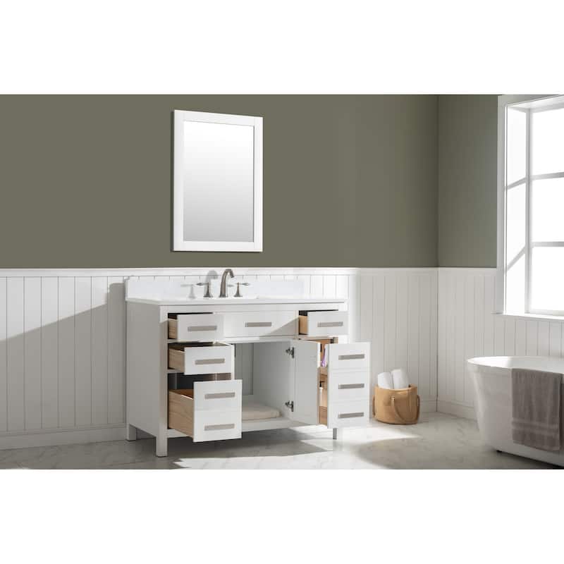 Valentino 48" Single Vanity in White
