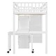 preview thumbnail 15 of 112, Space-Saving Wood Loft Bed with Storage Stairs & Wardrobe, Multifunctional Furniture Bed Frame with Desk & Drawers