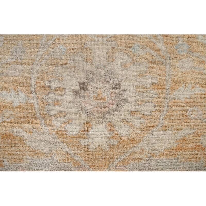 Vegetable Dye Traditional Muted Oushak Turkish Rug Wool Hand-knotted - 7'10" x 9'8"