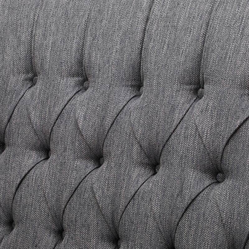 Apaloosa Oversized Tufted Wingback Fabric Push Back Recliner by Christopher Knight Home