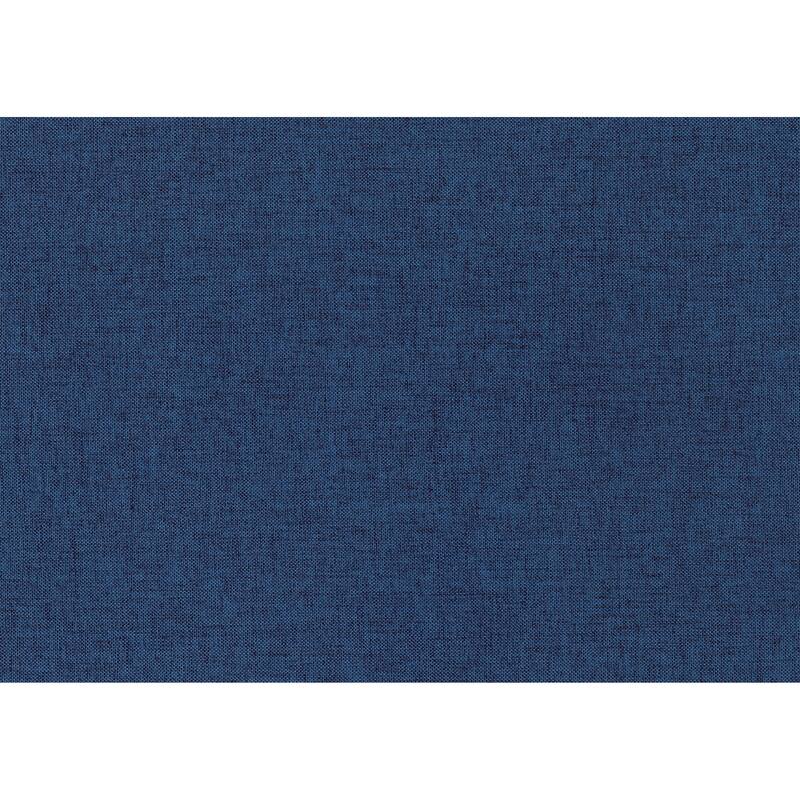 1pc Daybed with Trundle Blue Fabric Upholstery Wooden Frame Modern Home Furniture