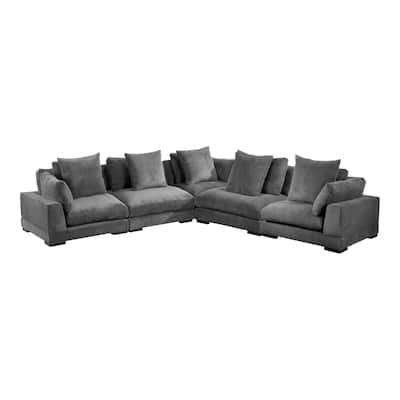 Aurelle Home Modern Timothy Modular Sectional - Large Classic L
