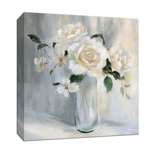 PTM Images 9-147344 PTM Canvas Collection 12" x 12" - "Carolina Springs Bouquet I" Giclee Flowers Art Print on Canvas