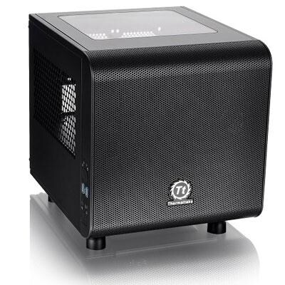 Thermaltake Core V1 Black Edition Spcc Mini Itx Cube Computer Chassis Ca-1B8-00S1wn-00