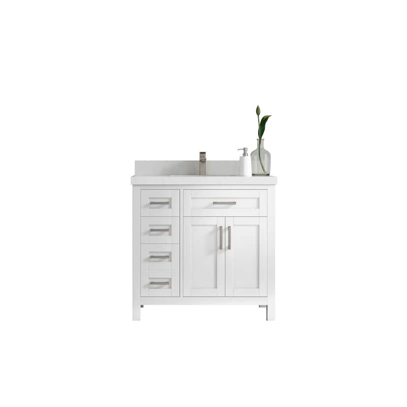 Willow Collections 36 in. W x 22 in. D Cambridge Single Sink Bathroom Vanity Center with Countertop