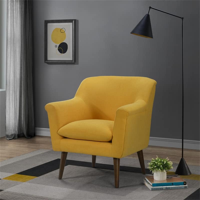 Woven Fabric Oversized Armchair