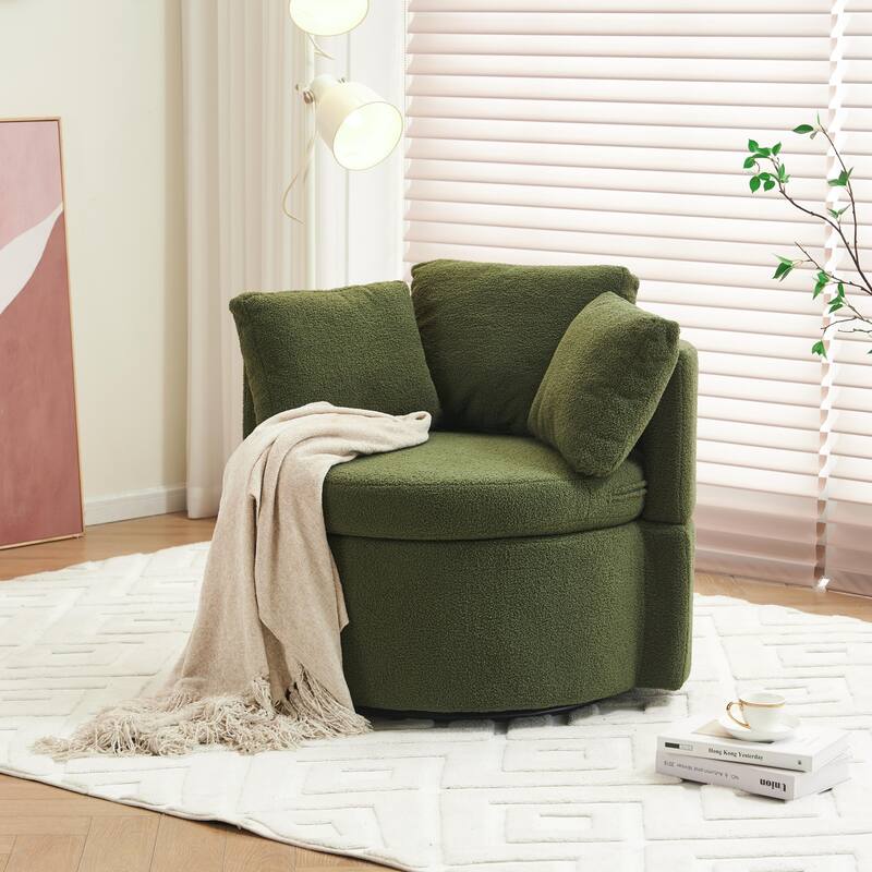 Multifunctional Teddy Fabric Chair for Living Room