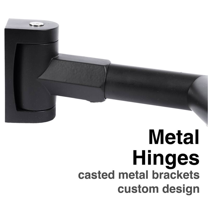 Double Curved Shower Curtain Rod Adjustable 44 to 70 inches by JS Jackson Supplies