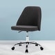 preview thumbnail 12 of 33, Home Office Chair Twill Fabric Ergonomic Desk Chair Computer Task Chair Vanity Chair