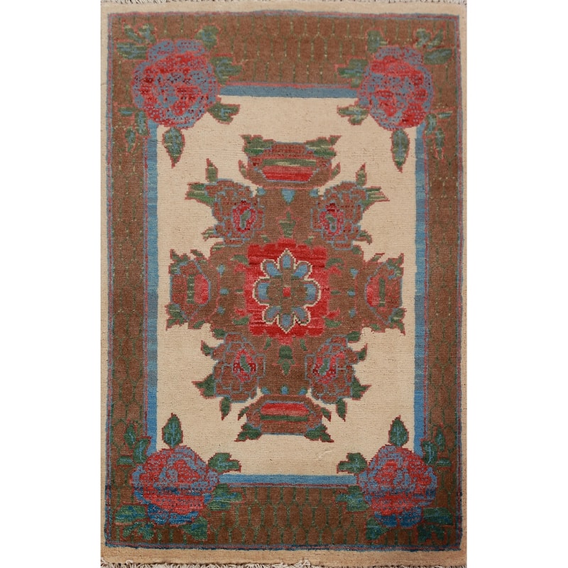 Kazak Oriental Foyer Rug Handmade Wool Carpet - 2'0"x 3'0"