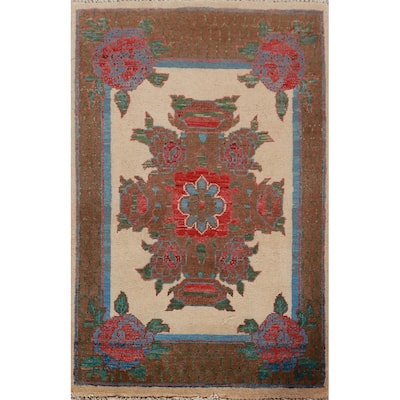 Kazak Oriental Foyer Rug Handmade Wool Carpet - 2'0"x 3'0"