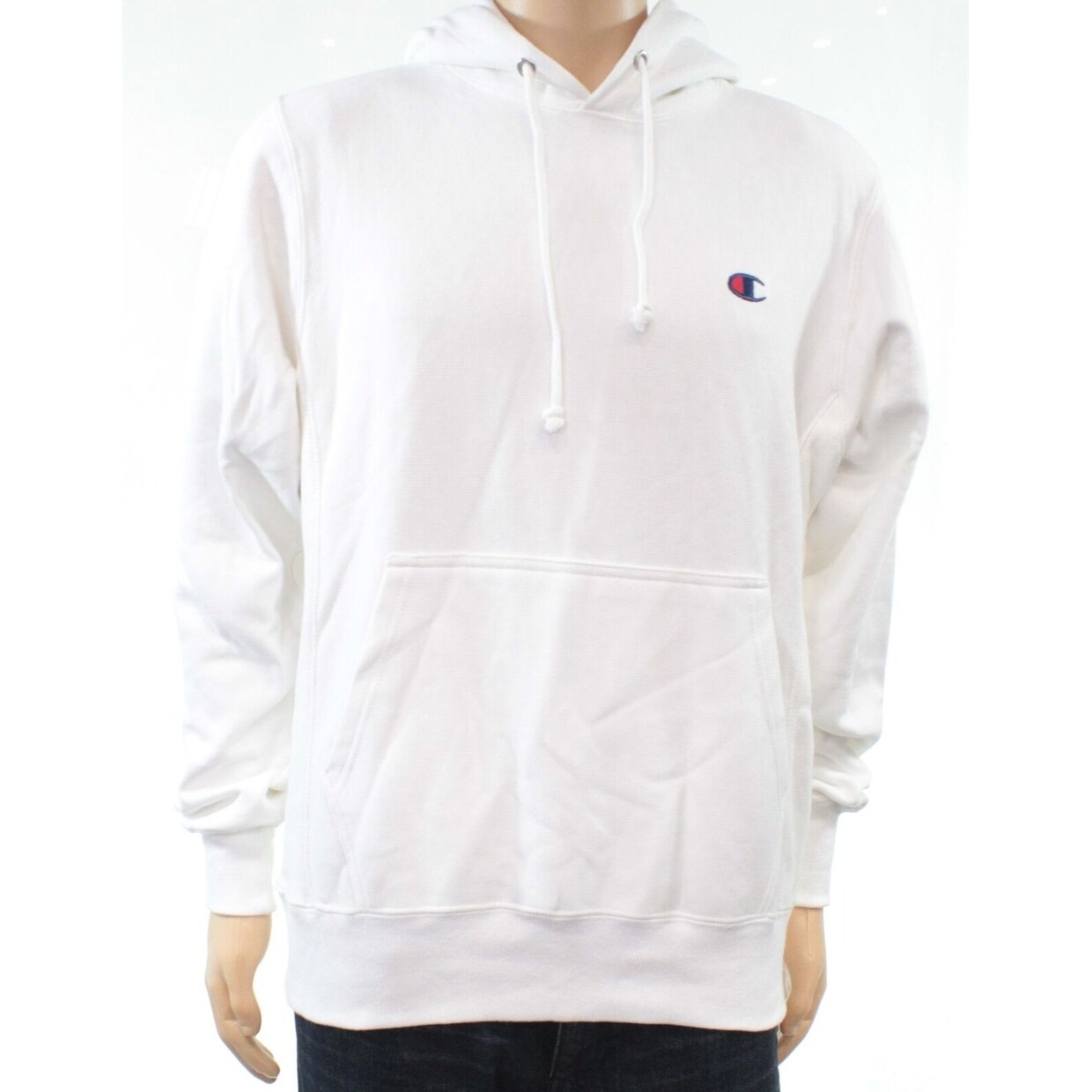 champion hoodie white mens