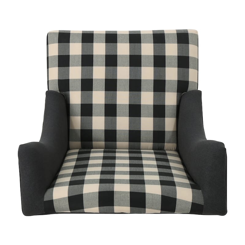 28" High-Back Upholstered Club Chair